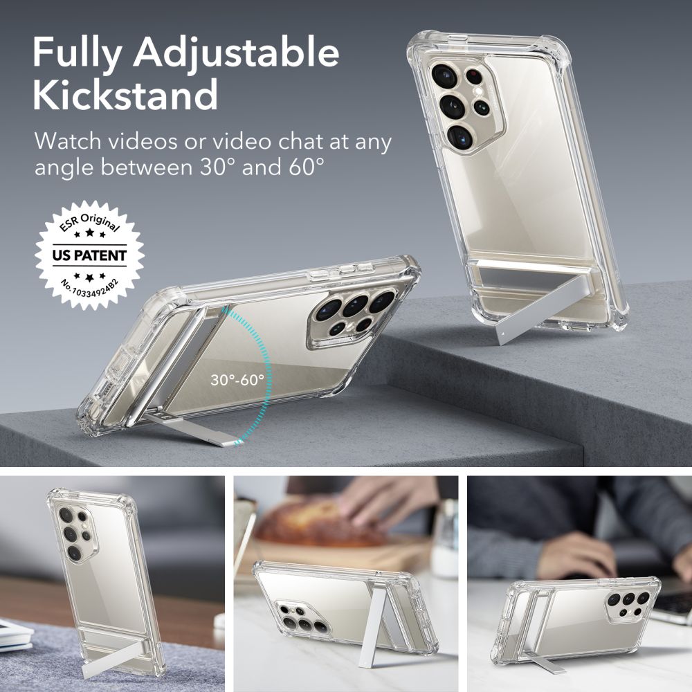 ESR Samsung Galaxy S24 Ultra Armor Kickstand Σκληρή Θήκη με Προστασία Οθόνης / Κάμερας και Stand - Clear