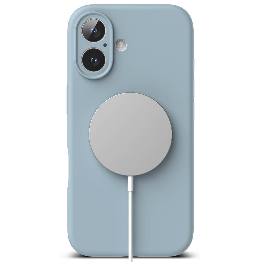 Ringke iPhone 16 Plus Silicone Magnetic MagSafe Case Θήκη Σιλικόνης με MagSafe - Blue
