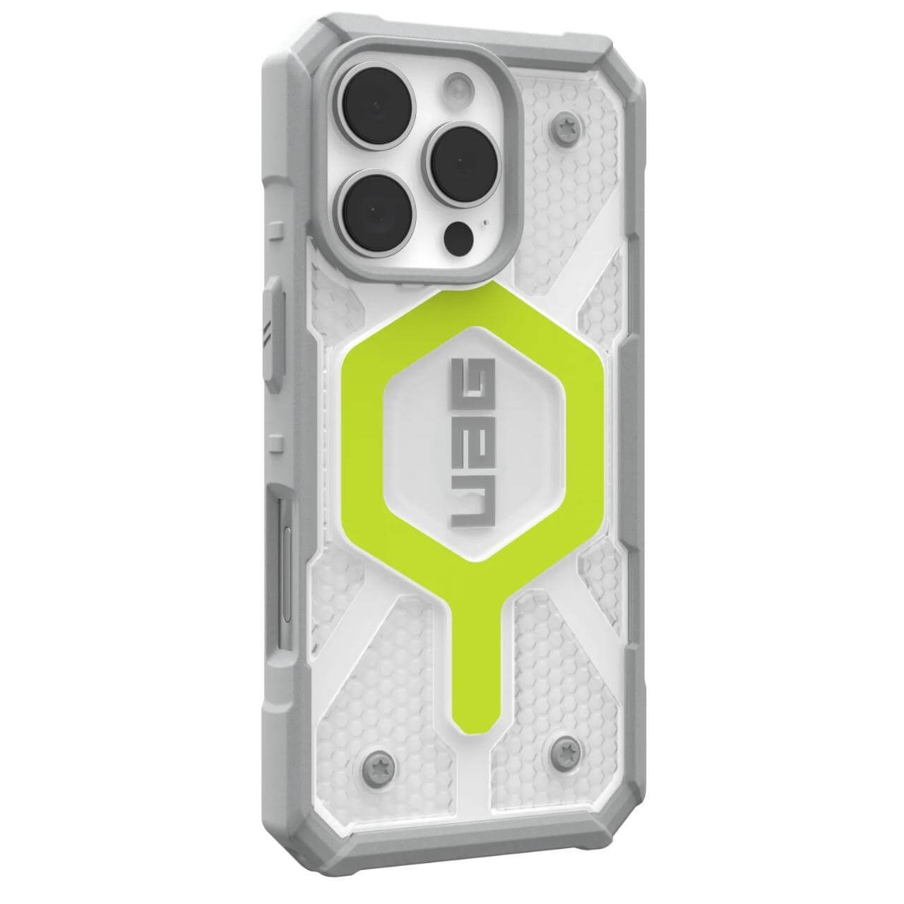 UAG iPhone 16 Pro Pathfinder Clear MagSafe Σκληρή Θήκη με MagSafe - Active Neon