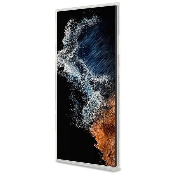 Karl Lagerfeld Samsung Galaxy S24 Ultra - IML Ikonik - Magsafe Σκληρή Θήκη με Πλαίσιο Σιλικόνης - Διάφανη - KLHMS24LHFCKNOT