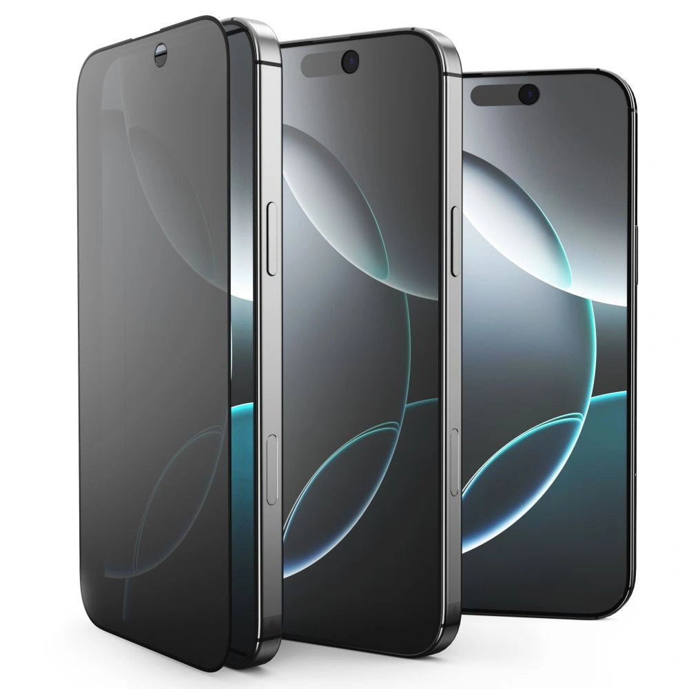 Tech - Protect iPhone 16 Pro / iPhone 17 / iPhone 17 Pro - Glass Spy+ H Full Screen Αντιχαρακτικό Γυαλί Οθόνης - Privacy - 2 Τεμάχια - Black
