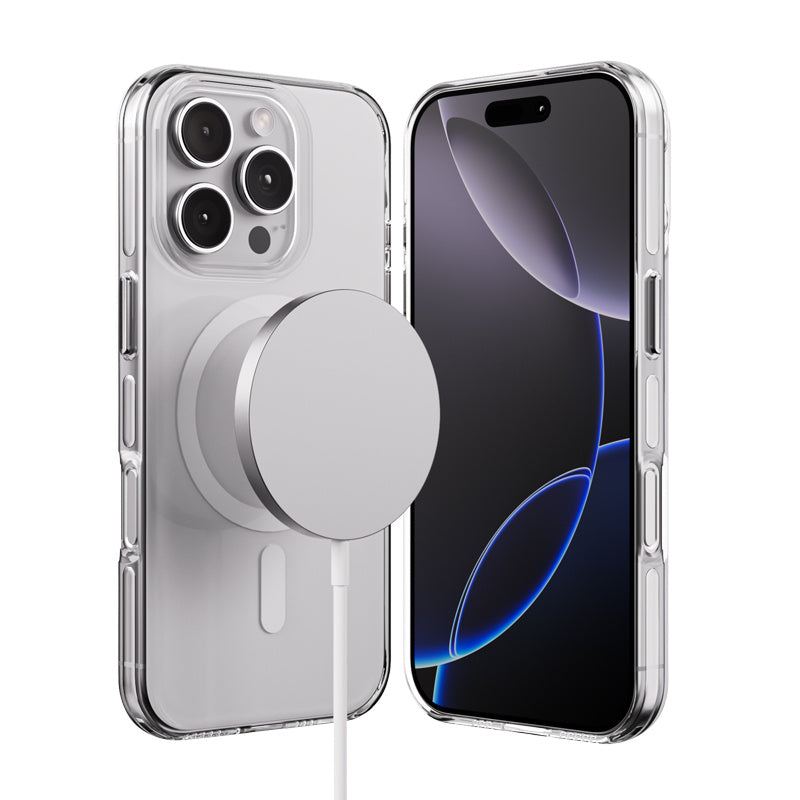 Crong iPhone 16 Pro Clear Mag Pro - Σκληρή Θήκη με MagSafe - Clear