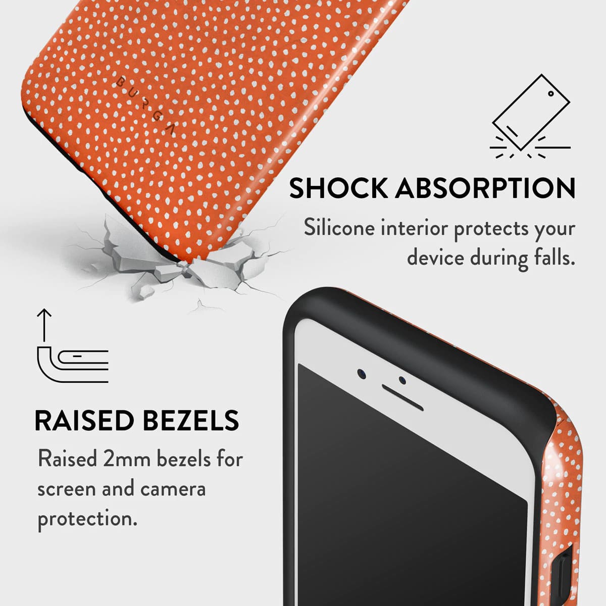 Burga iPhone SE 2022 / SE 2020 / 7 / 8 Fashion Tough Σκληρή Θήκη - Vintage Edition