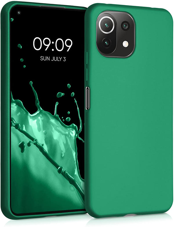 KW Xiaomi Mi 11 Lite / Mi 11 Lite 5G Θήκη Σιλικόνης TPU - Metallic Dark Green - 54727.170