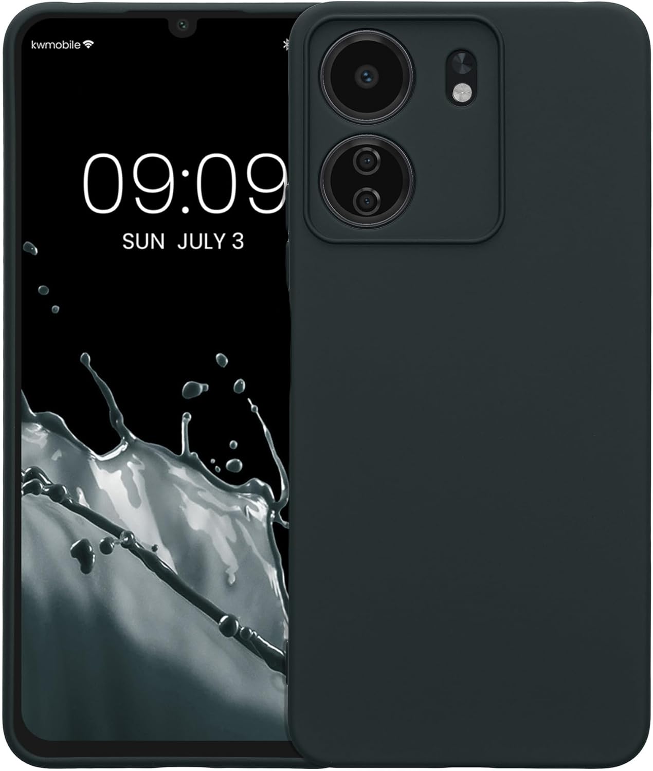 KW Xiaomi Redmi 13C / Poco C65 Θήκη Σιλικόνης Rubberized TPU - Dark Slate