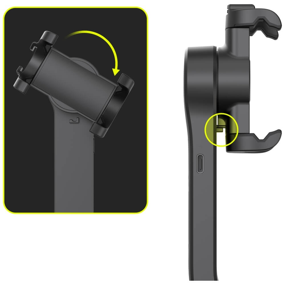 Araree Gimbal Pod Selfie Stick Τρίποδο με Τηλεχειριστήριο Bluetooth - Black