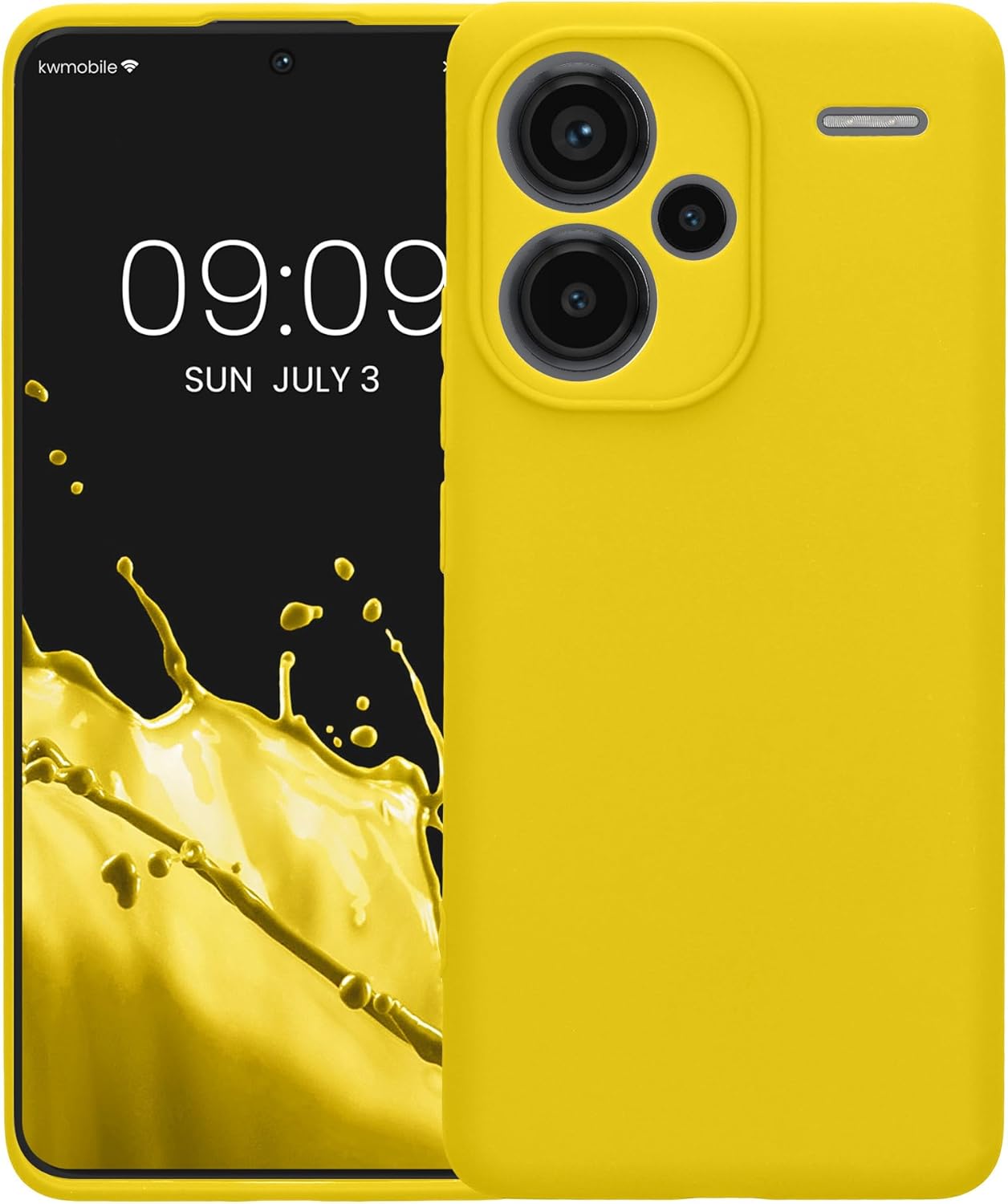 KW Xiaomi Redmi Note 13 Pro+ 5G Θήκη Σιλικόνης TPU - Bright Yellow