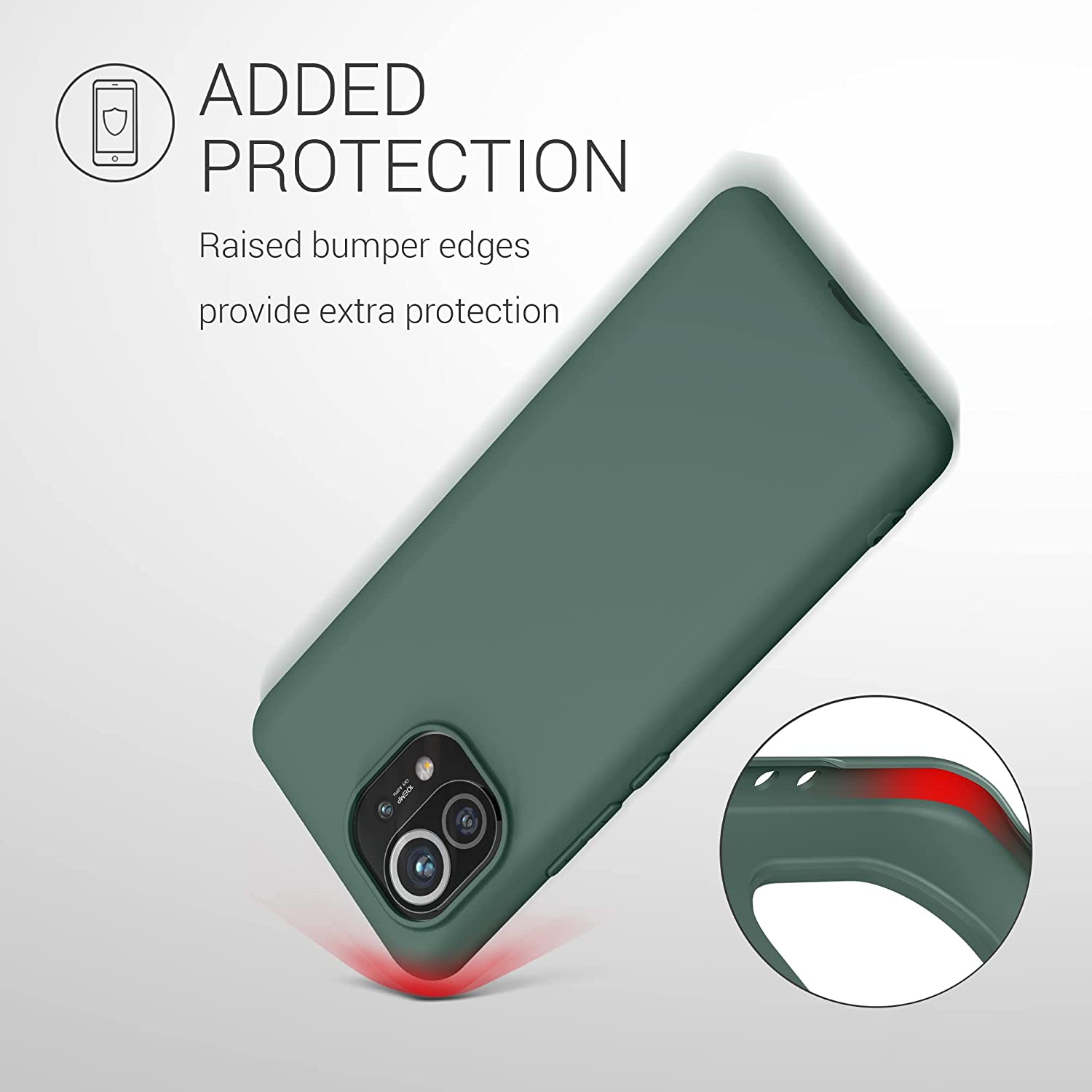 KW Xiaomi Mi 11 Θήκη Σιλικόνης TPU - Blue Green - 54188.171