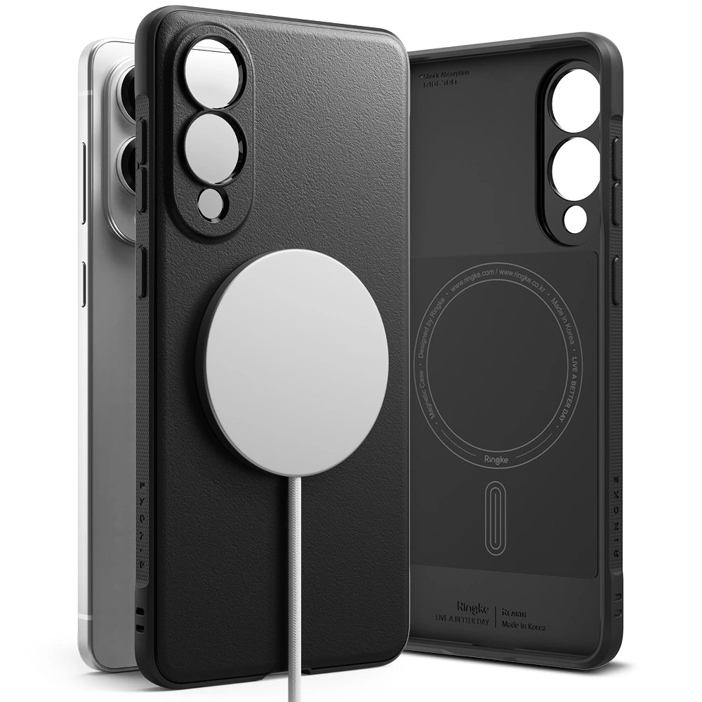 Ringke Samsung Galaxy S25 Edge - Onyx Magnetic Θήκη Σιλικόνης με MagSafe - Black