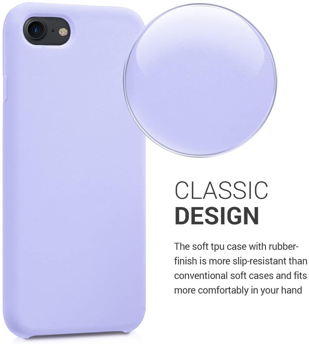 KW iPhone SE 2022 / SE 2020 / 7 / 8 Θήκη Σιλικόνης Rubber TPU - Lavender - 40225.108