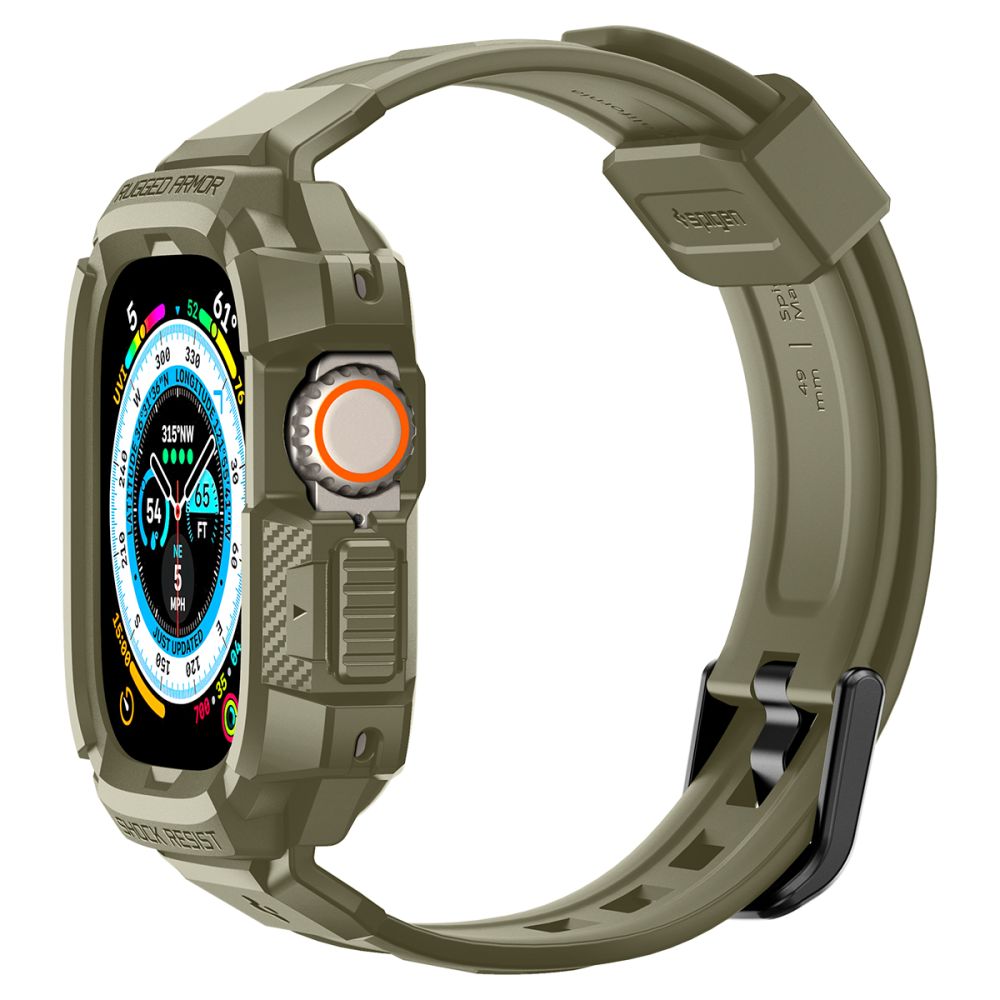 Spigen Λουράκι Apple Watch Ultra (1/2/3) - 49mm Rugged Armor Pro - Vintage Khaki