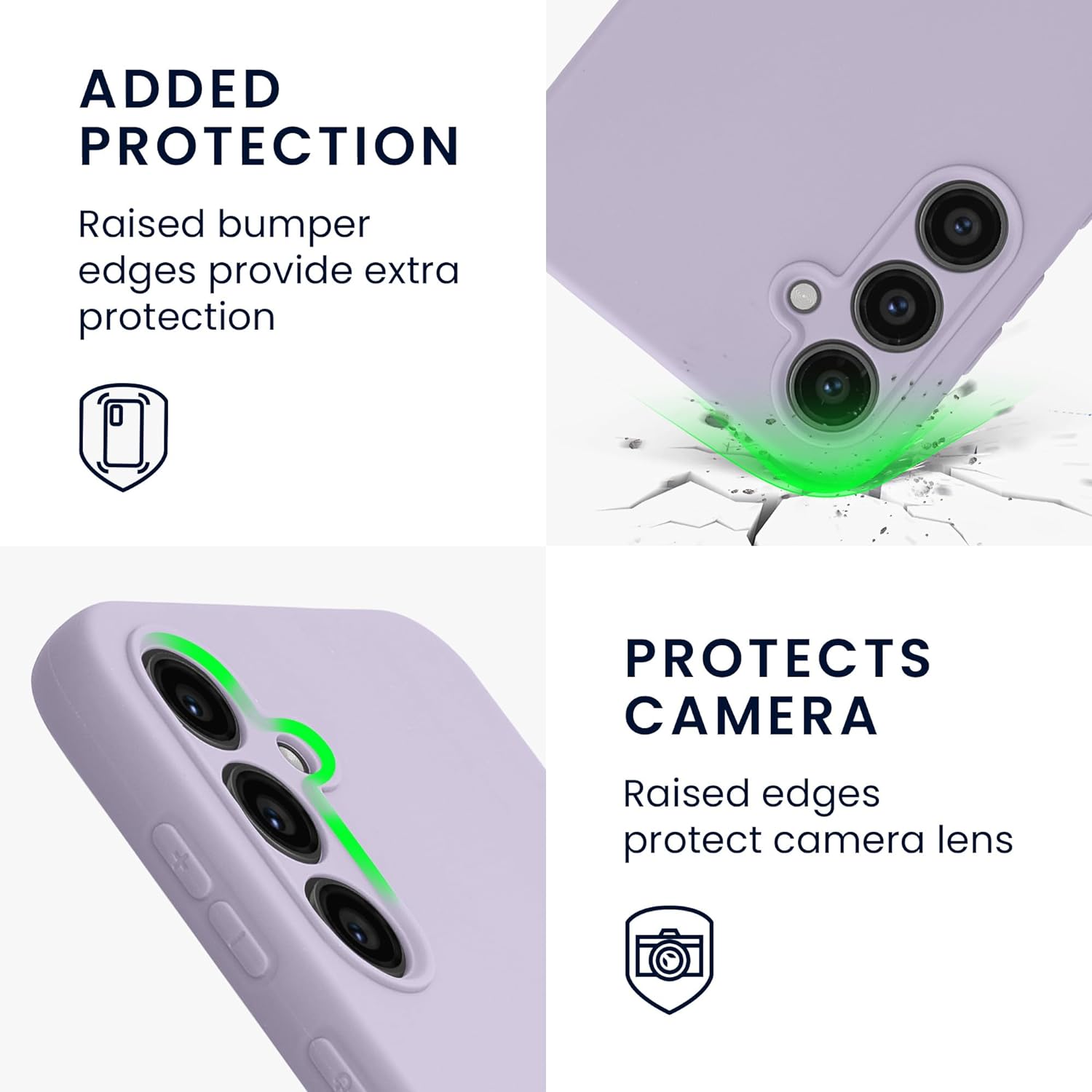 KW Samsung Galaxy S23 FE Θήκη Σιλικόνης TPU - Lavender - KWM000021LO004C