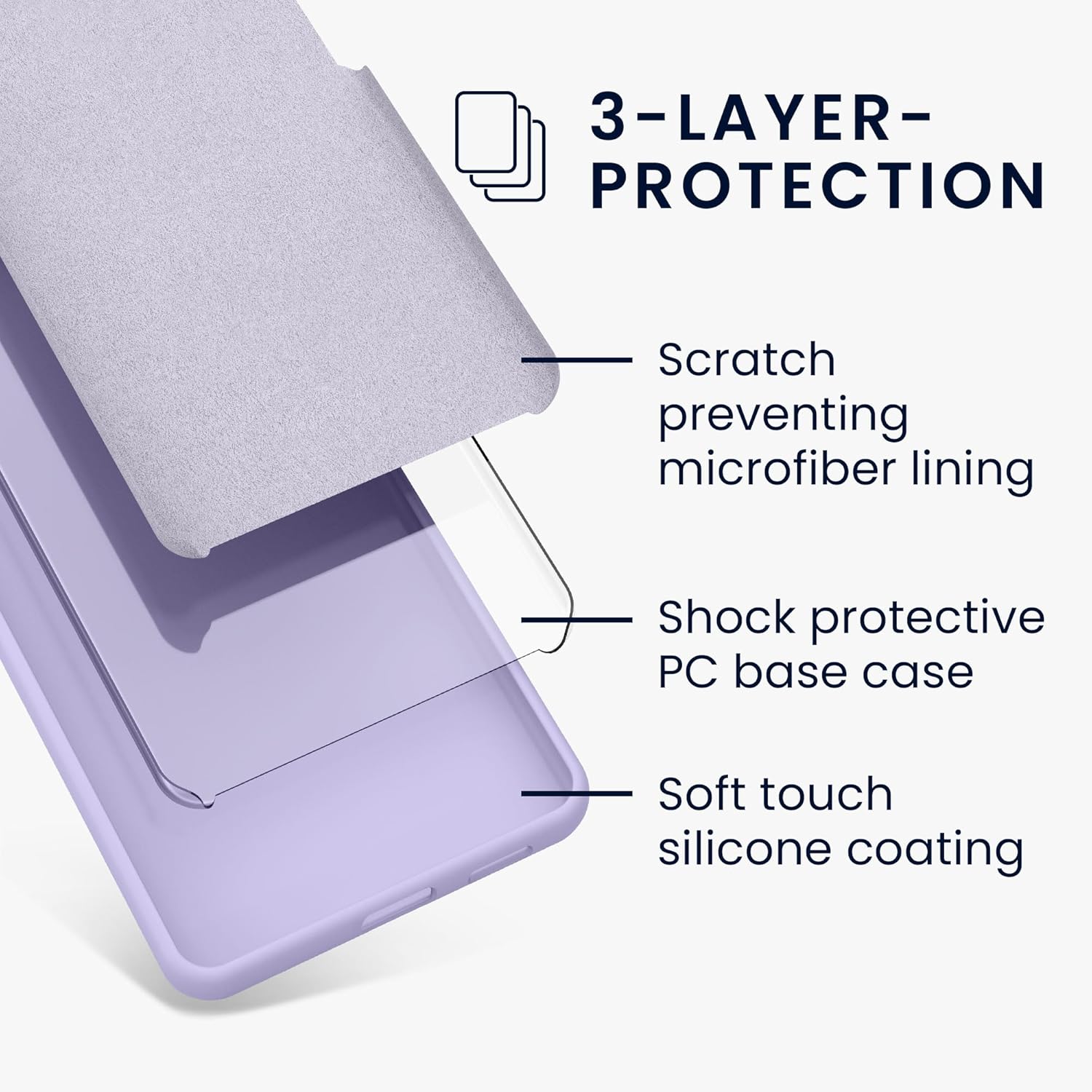 KW Samsung Galaxy A16 4G / A16 5G Θήκη Σιλικόνης Rubberized TPU - Lavender