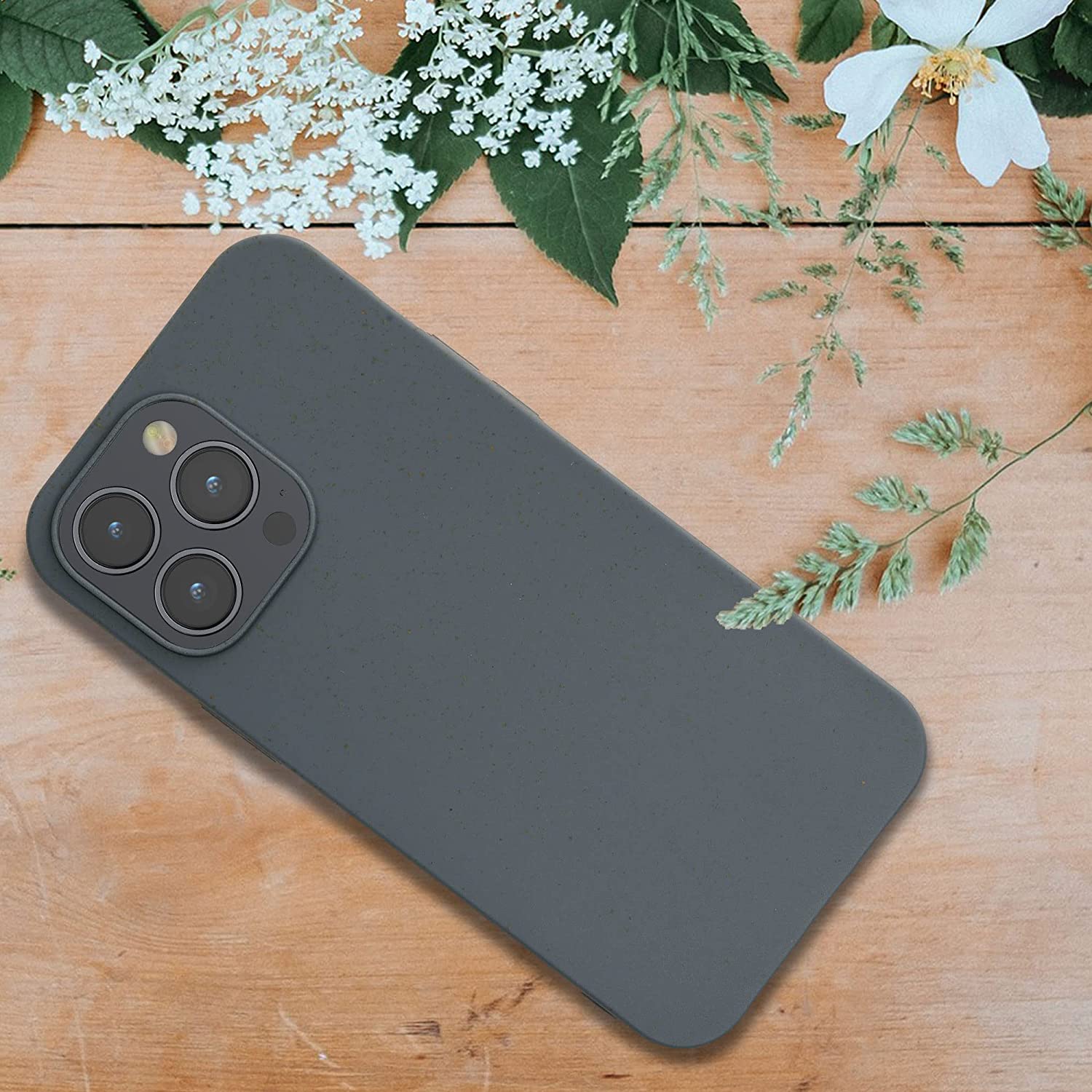 Kalibri iPhone 14 Pro Max Θήκη Σιλικόνης TPU με Ανακυκλώσιμο και Βιοδιασπώμενο Υλικό - Dark Slate - 59220.202