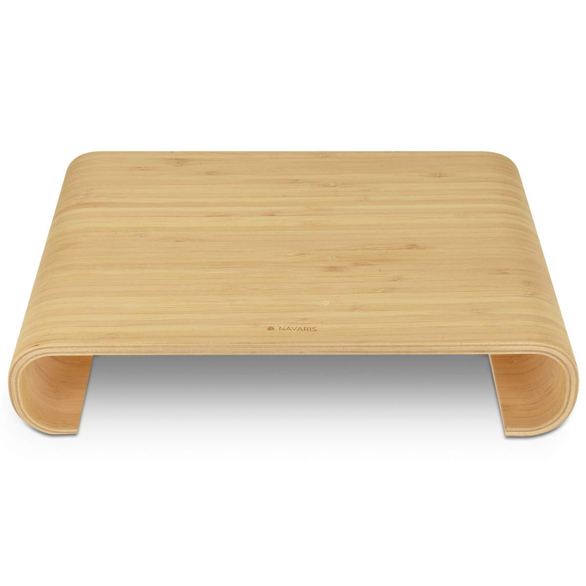 Navaris Computer Monitor Wood Stand - Βάση Στήριξης Οθόνης από Ξύλο - Bamboo - 45835.24