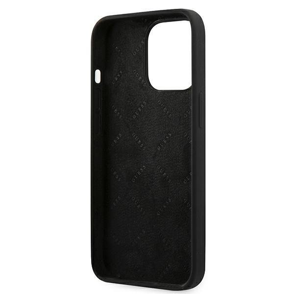 Guess iPhone 13 Pro Silicone 4G Logo Θήκη Σιλικόνης - Black - GUHCP13LLS4GGBK