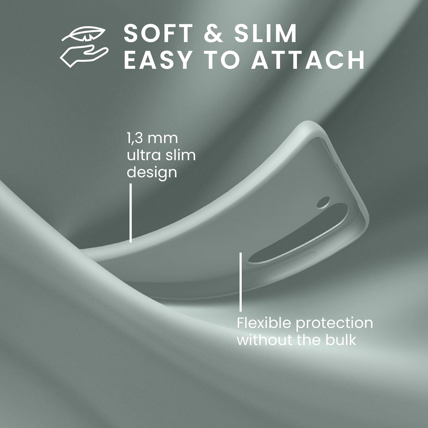 KW Samsung Galaxy A55 5G Λεπτή Θήκη Σιλικόνης TPU - Cool Mint