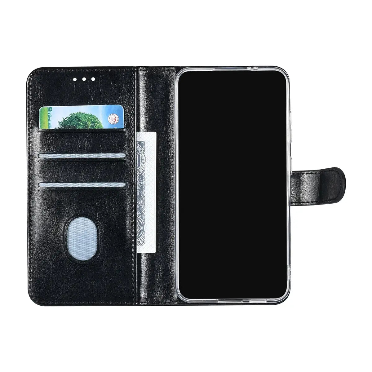 Tuniq Samsung Galaxy S24 - Θήκη Πορτοφόλι Stand από Δερματίνη - Μαύρη