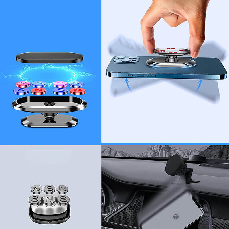 Joyroom Μαγνητική Βάση για Ταμπλό Αυτοκινήτου - Silver - JR-ZS227