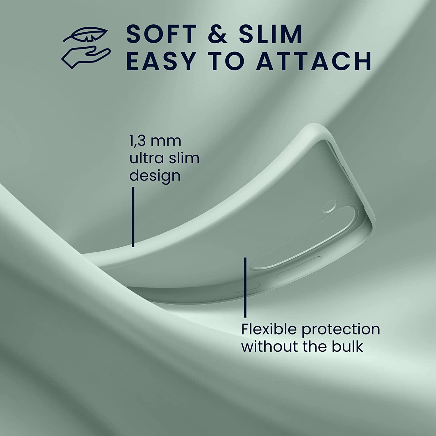 KW Samsung Galaxy S23 Θήκη Σιλικόνης TPU - Cool Mint - 60282.200