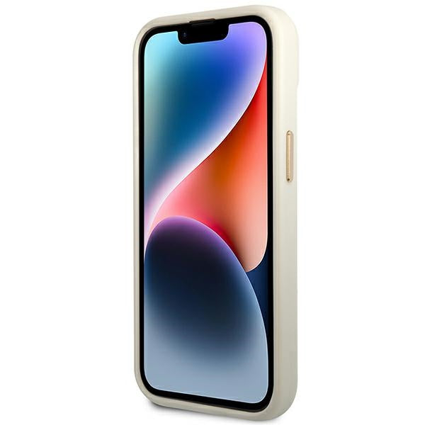 Guess iPhone 14 Croco Collection Θήκη με Επένδυση Συνθετικού Δέρματος - Silver - GUHCP14SHGCRHS