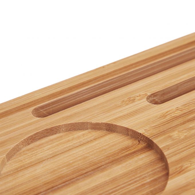 Relaxdays Ξύλινη Βάση από Μπαμπού για τη Μπανιέρα - Natural - 4052025321109