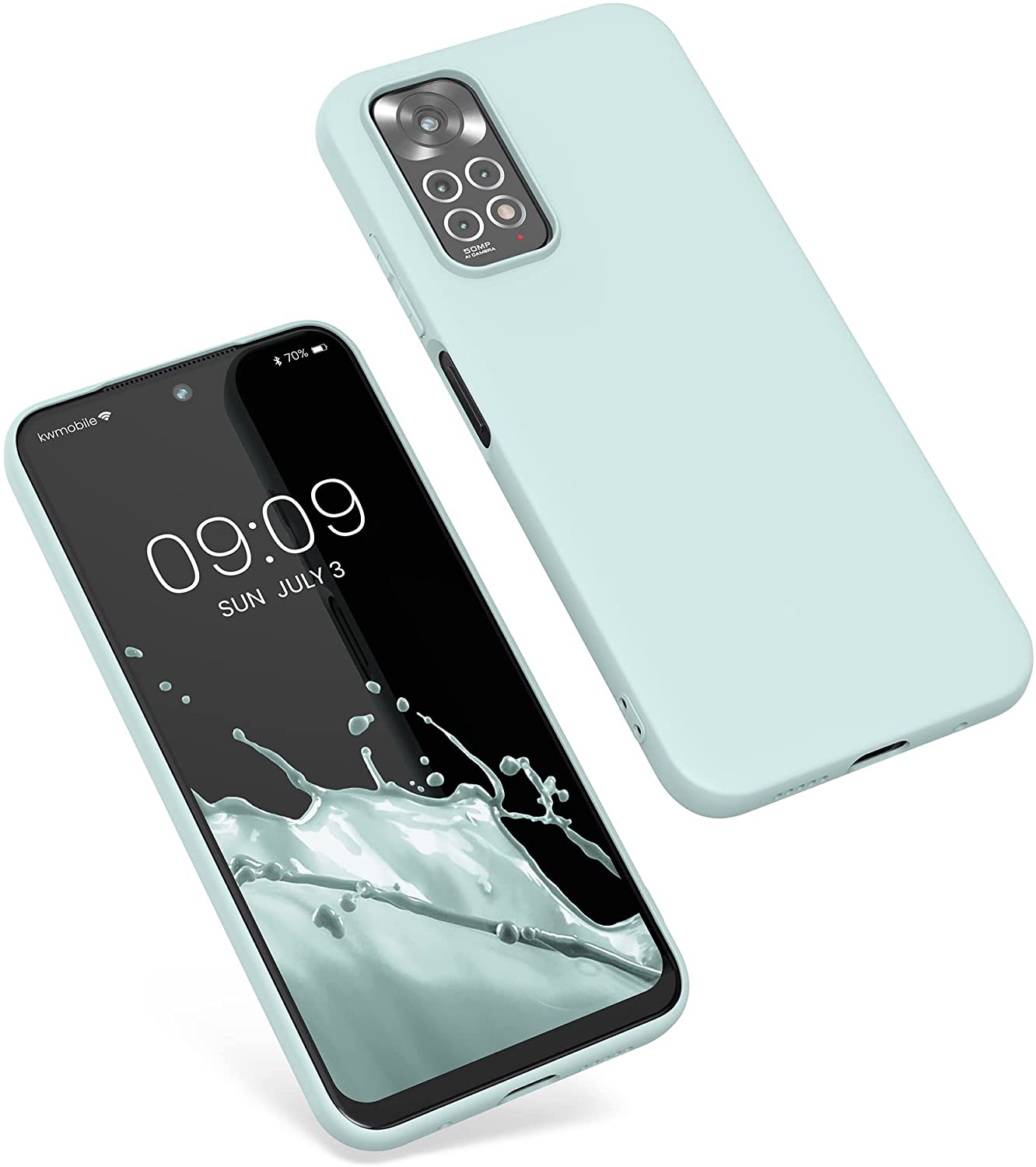 KW Xiaomi Redmi Note 11 / Redmi Note 11S Θήκη Σιλικόνης TPU - Frosty Mint - 57368.200