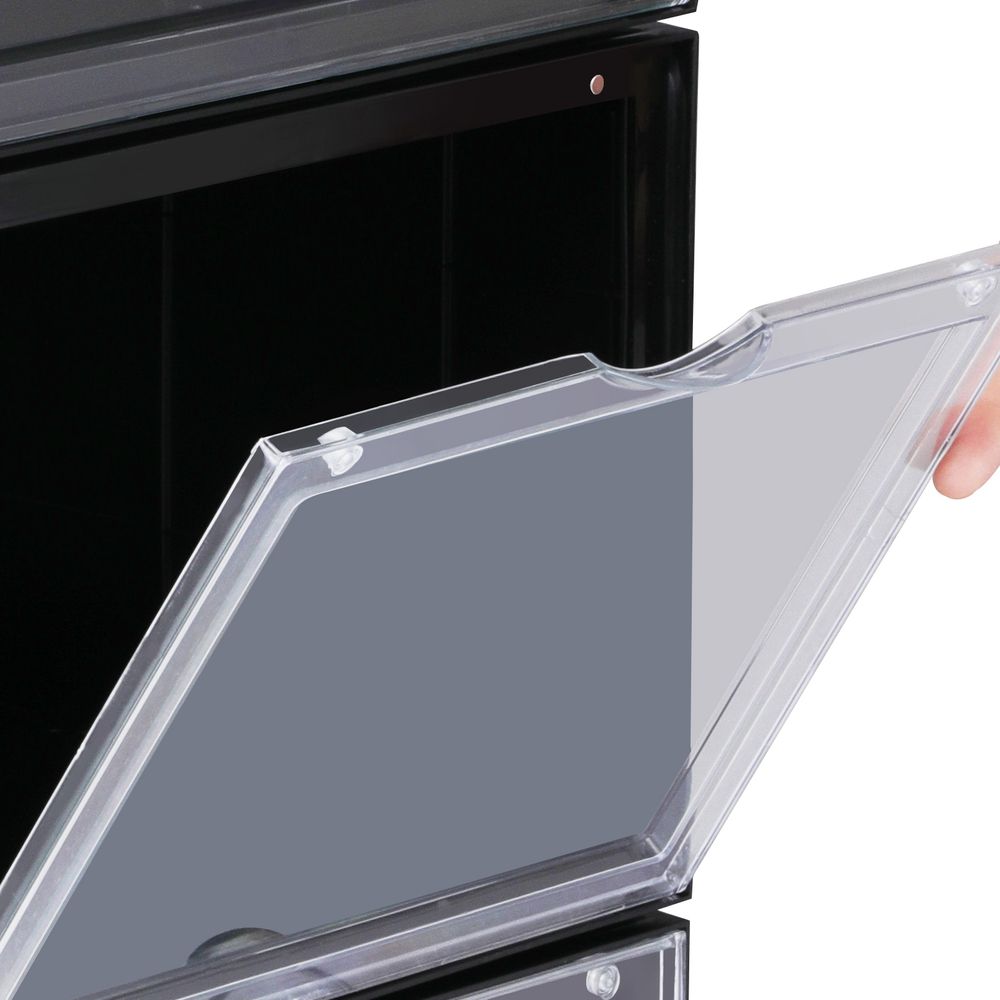 Songmics Σετ με 6 Κουτιά Αποθήκευσης Υποδημάτων - Black - LSP06CB