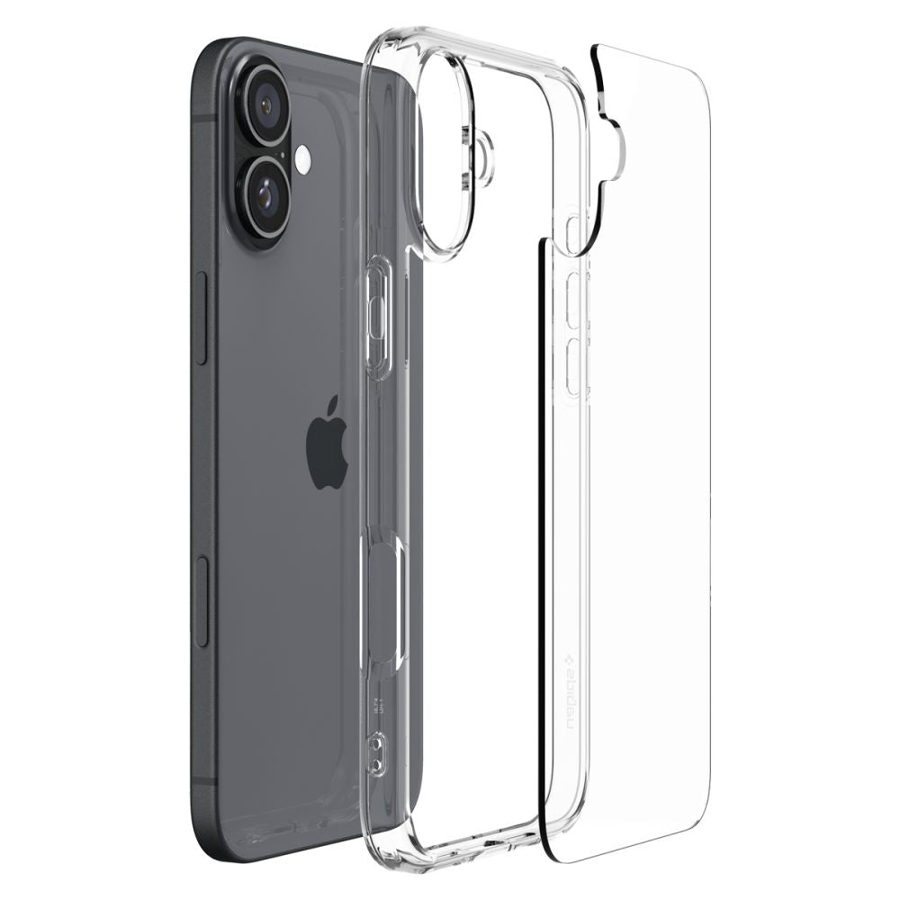 Spigen iPhone 16 Ultra Hybrid Σκληρή Θήκη με Πλαίσιο Σιλικόνης - Crystal Clear