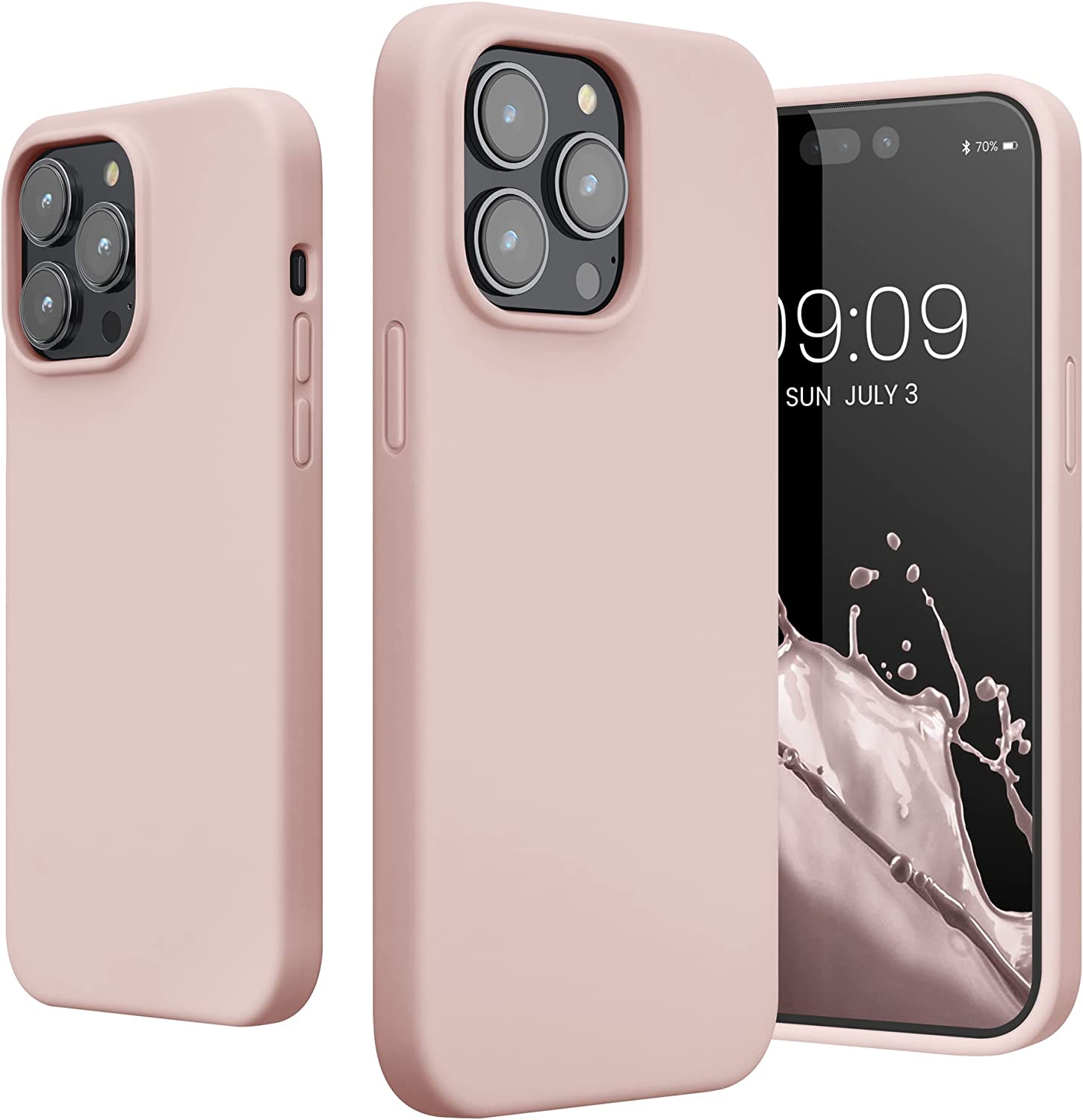 KW iPhone 14 Pro Max Θήκη Σιλικόνης Rubberized TPU - Coconut Swirl - 59074.225