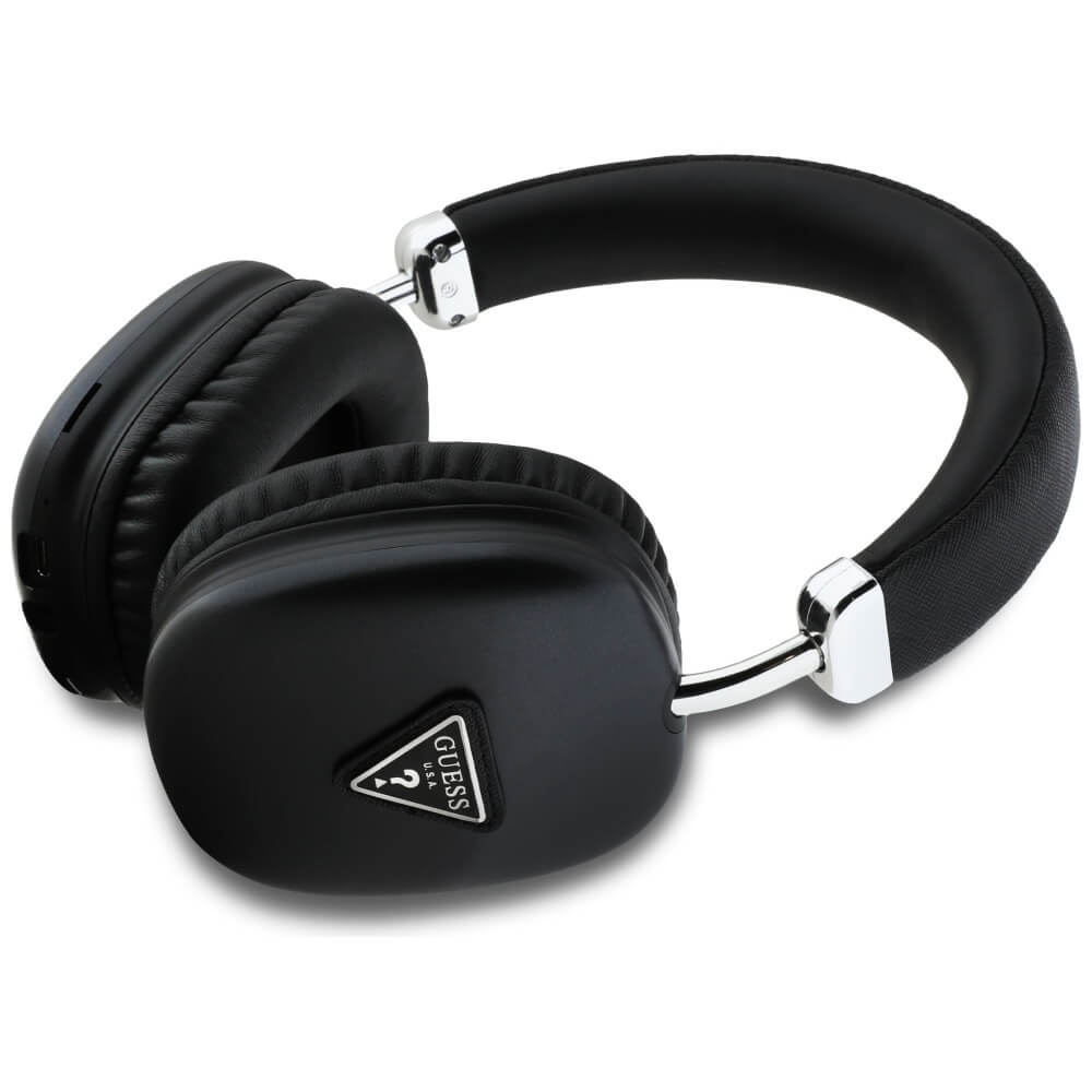 Guess Over-Ear Metallic Triangle Logo - Ασύρματα Bluetooth Ακουστικά - Black