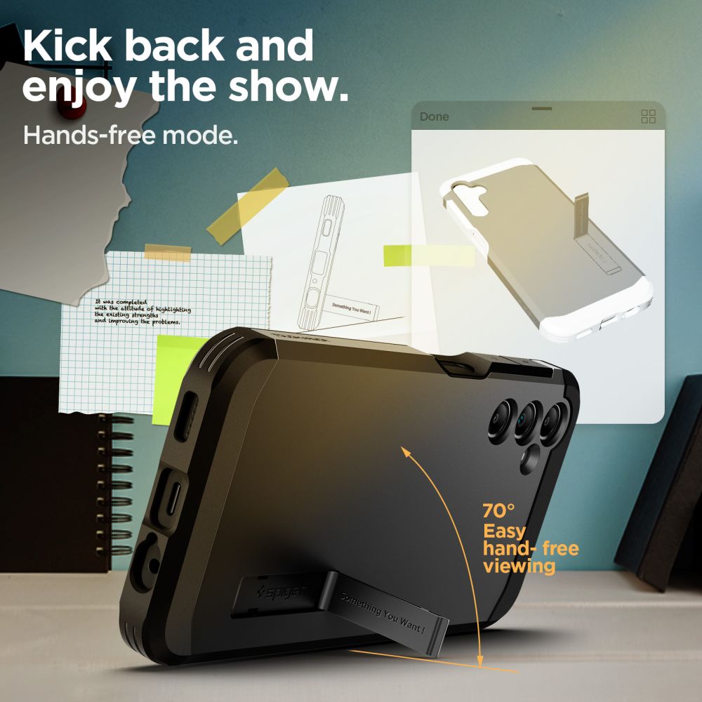 Spigen Samsung Galaxy A14 5G Tough Armor Σκληρή Θήκη - Black