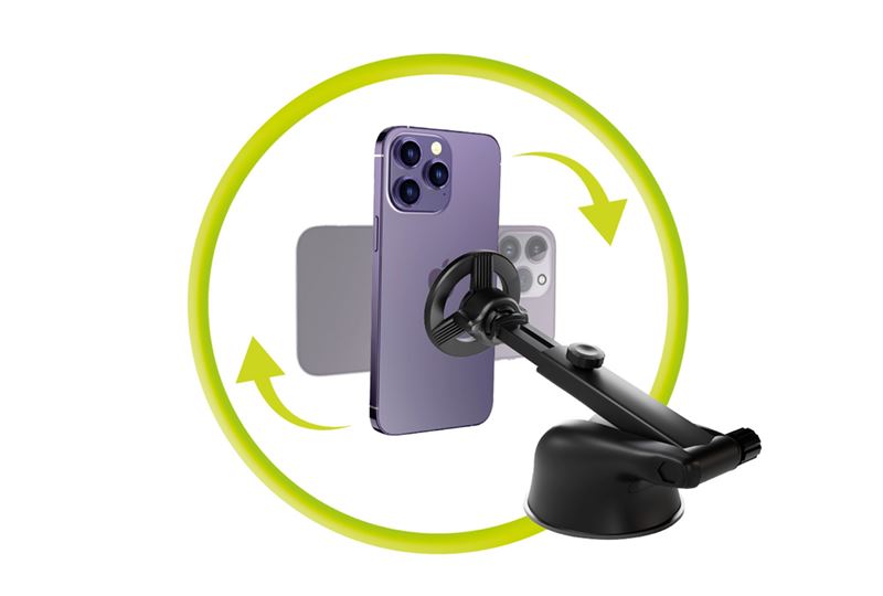 Mobile Origin Μαγνητική MagSafe Βάση για το Ταμπλό του Αυτοκινήτου MO8 - Black