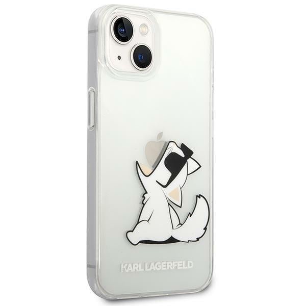 Karl Lagerfeld iPhone 14 Plus - Choupette Fun Σκληρή Θήκη με Πλαίσιο Σιλικόνης - Διάφανη - KLHCP14MCFNRC