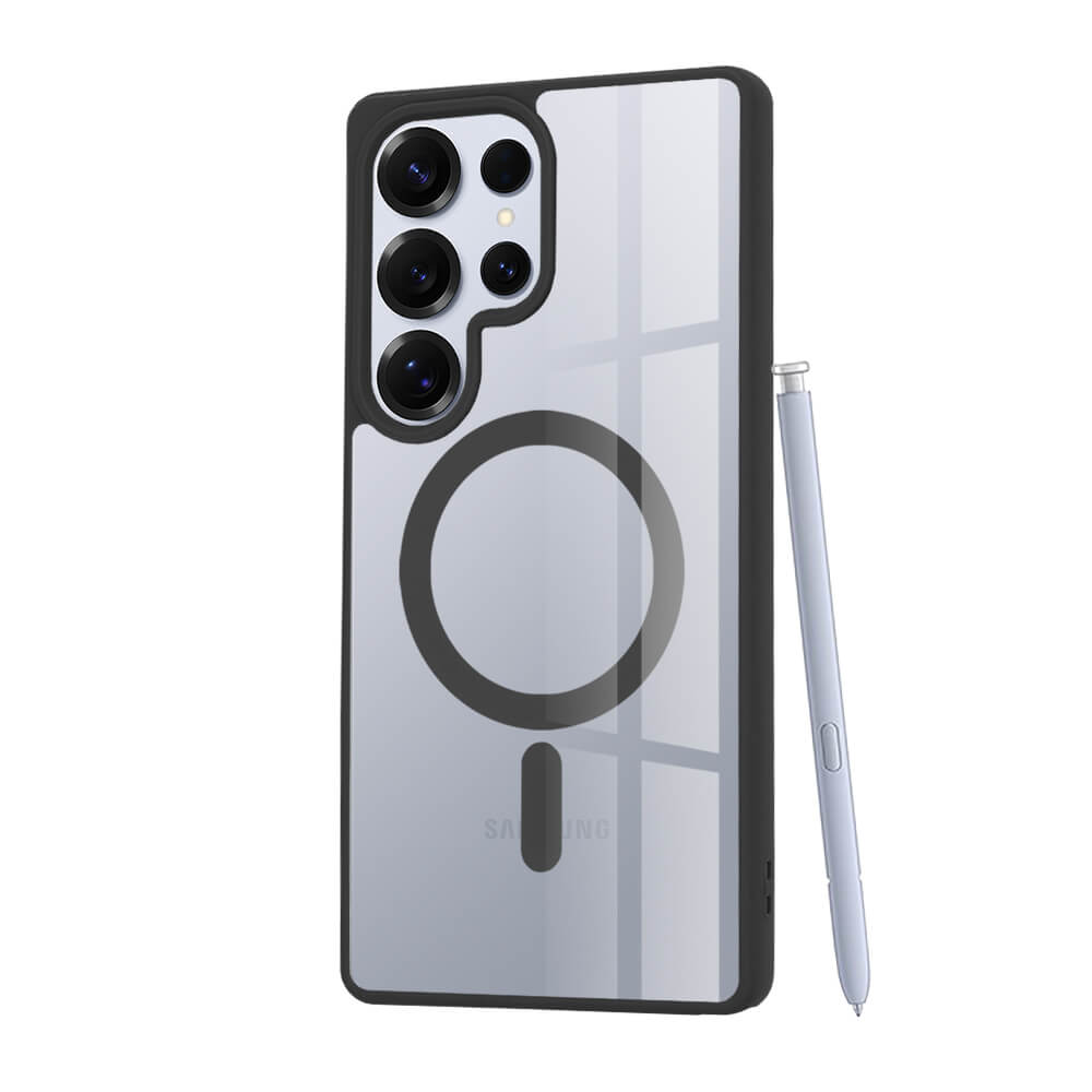 Techsuit Samsung Galaxy S25 Ultra - MagSafe Pro - Σκληρή Θήκη με Πλαίσιο Σιλικόνης - Black