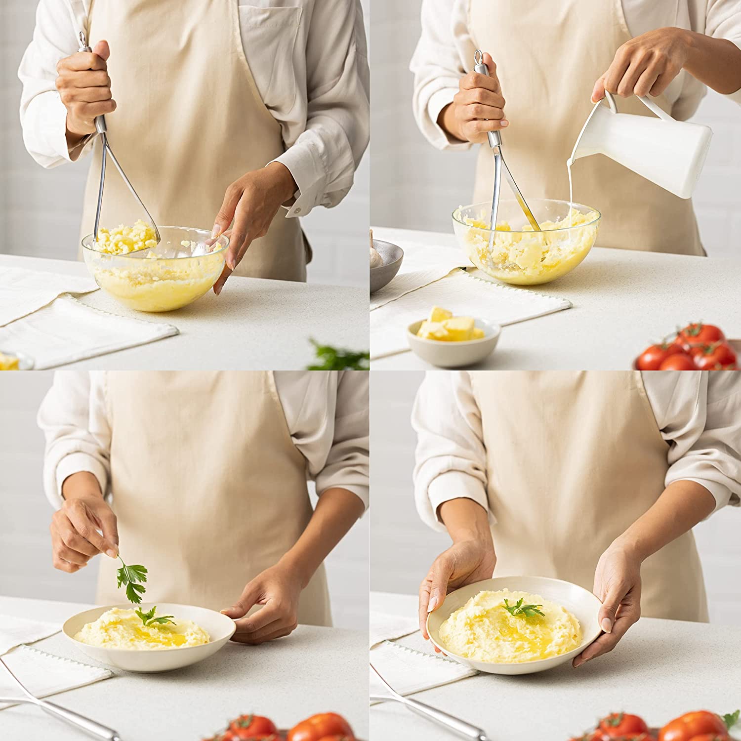 Navaris Πρέσα Πατάτας από Ανοξείδωτο Ατσάλι - Silver - 58087.01