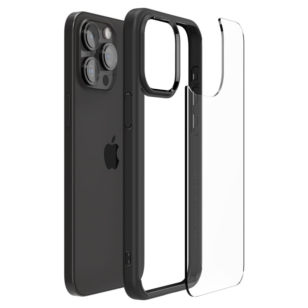 Spigen iPhone 15 Pro Max Ultra Hybrid Σκληρή Θήκη με Πλαίσιο Σιλικόνης - Matte Black