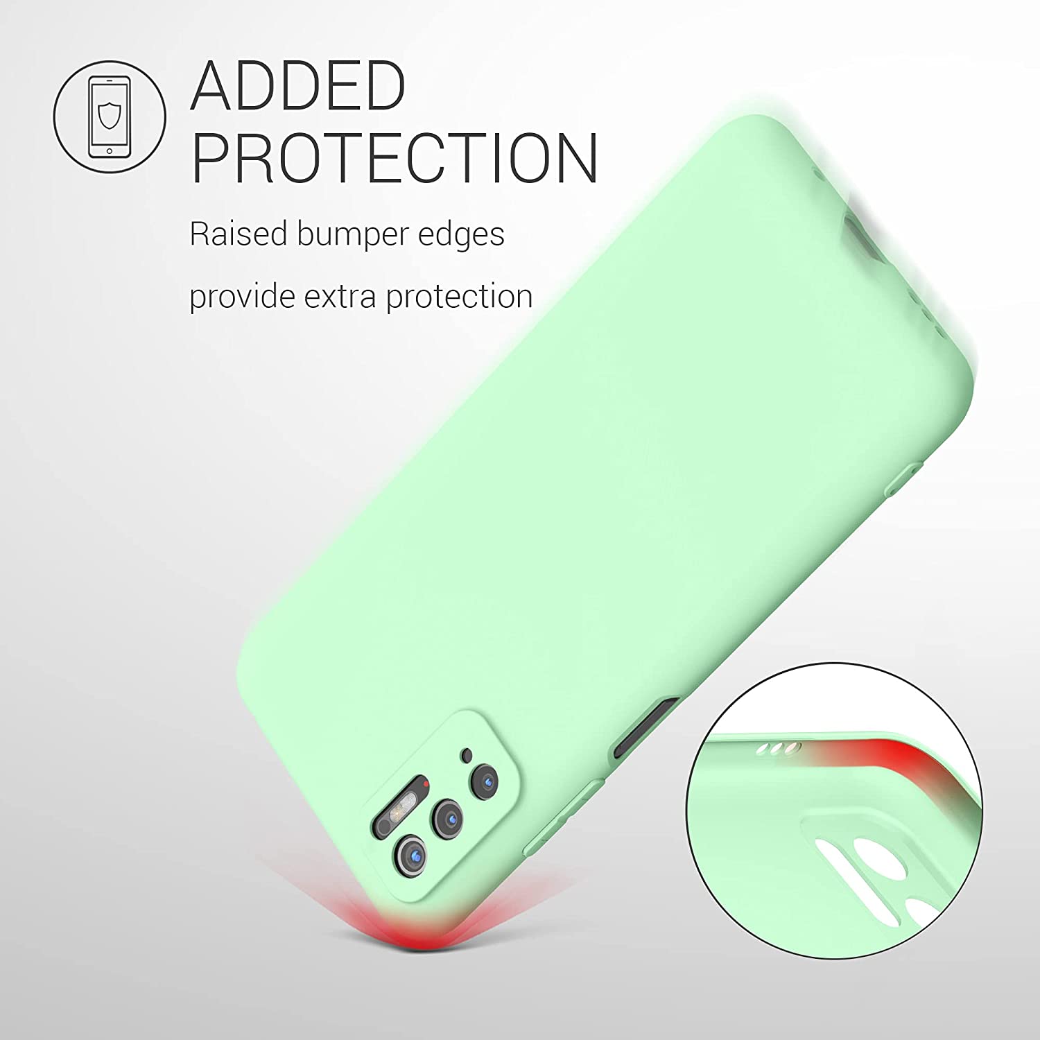 KW Xiaomi Poco M3 Pro 5G Θήκη Σιλικόνης TPU - Mint Green Matte - 55363.50