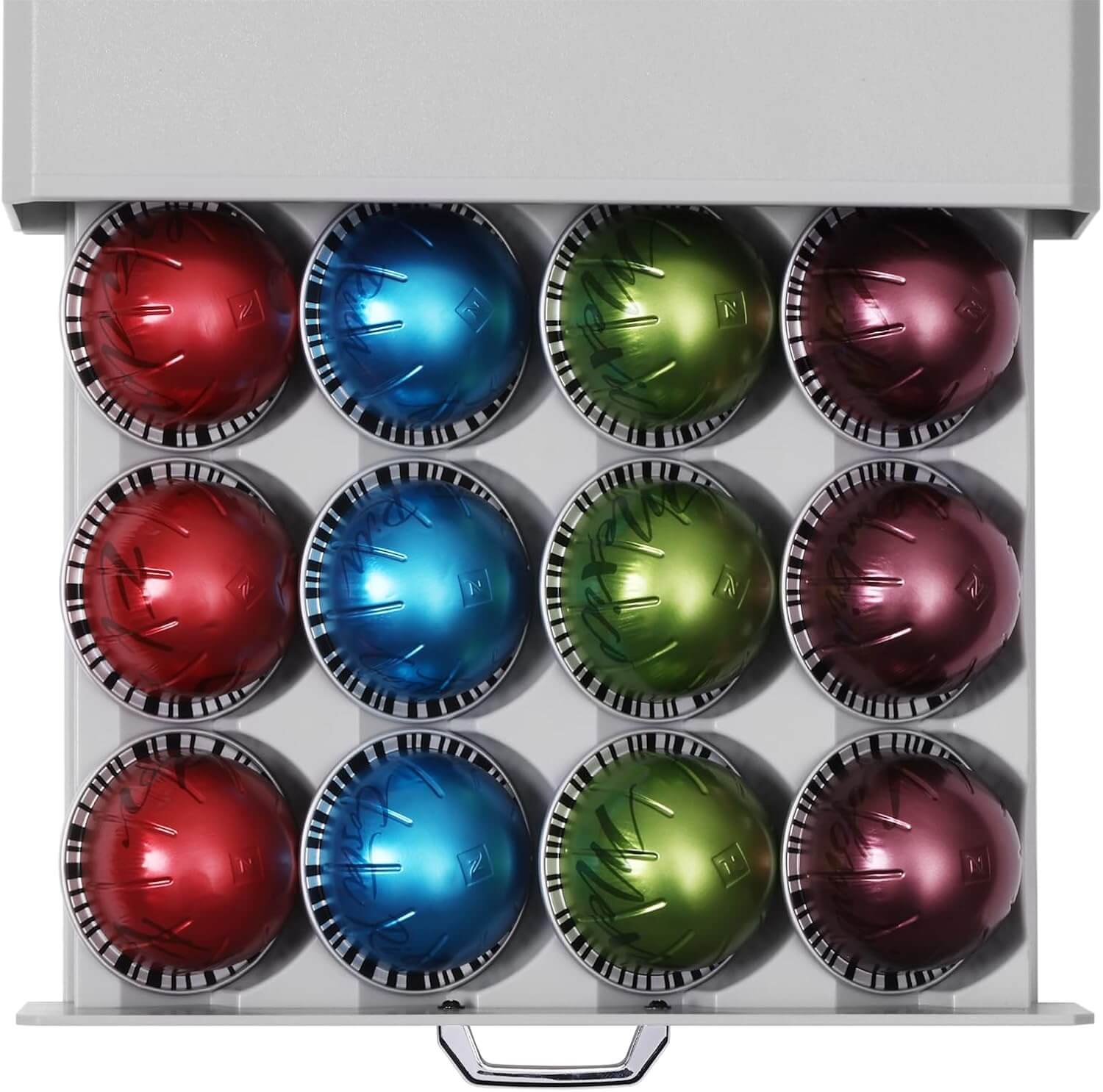 Navaris Συρτάρι για Κάψουλες Nespresso Vertuo / Βάση για Καφετιέρα - Grey