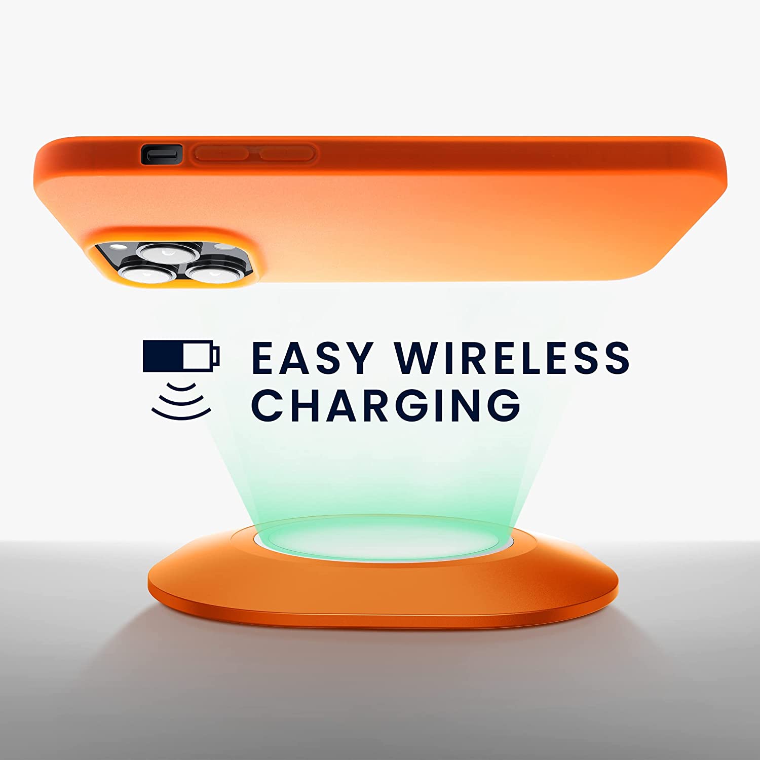 KW iPhone 14 Pro Max Λεπτή Θήκη Σιλικόνης TPU - Neon Orange - 59078.69