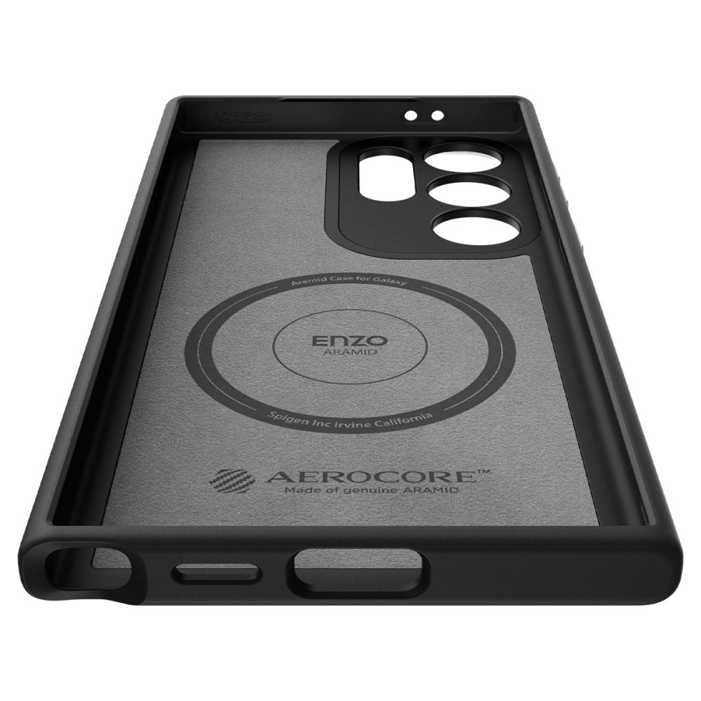 Spigen Samsung Galaxy S24 Ultra Enzo Aramid Σκληρή Θήκη Aramid Fiber - Matte Black