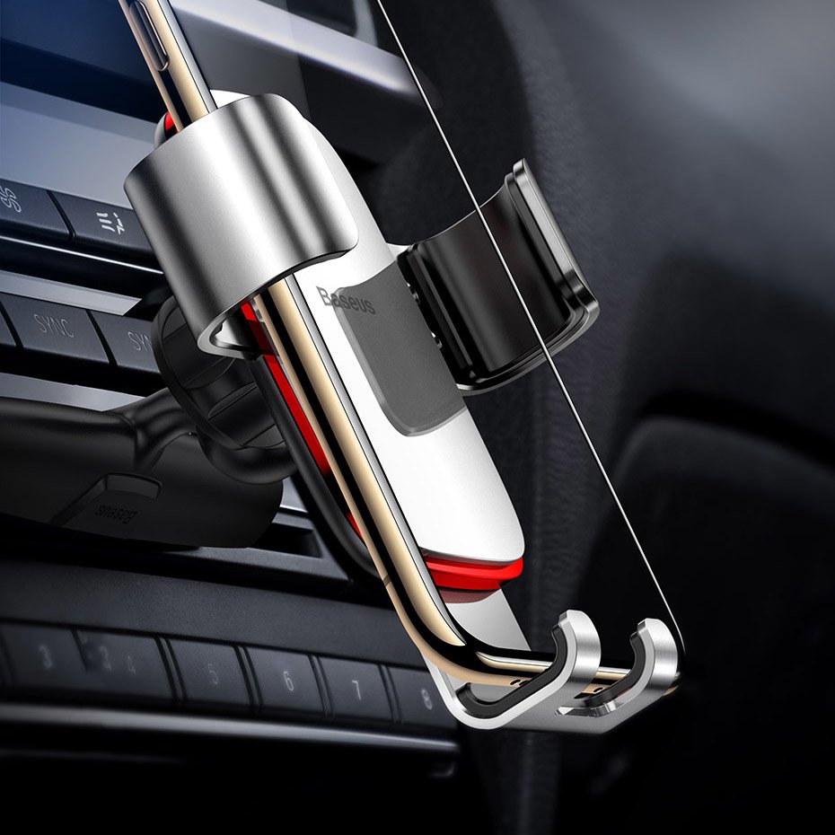 Baseus Metal Age Gravity Car Mount for CD Slot - Universal Βάση Αυτοκινήτου για την Υποδοχή του CD Player - Black - SUYL - J01