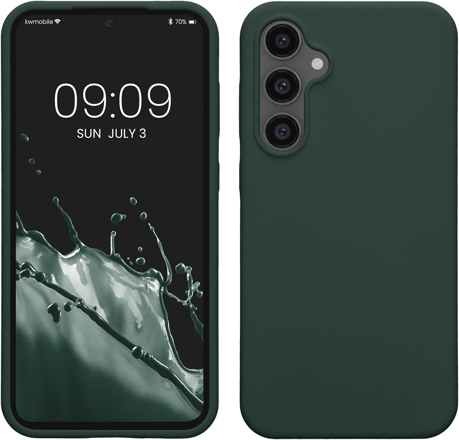 KW Samsung Galaxy S23 FE Θήκη Σιλικόνης Rubberized TPU - Moss Green