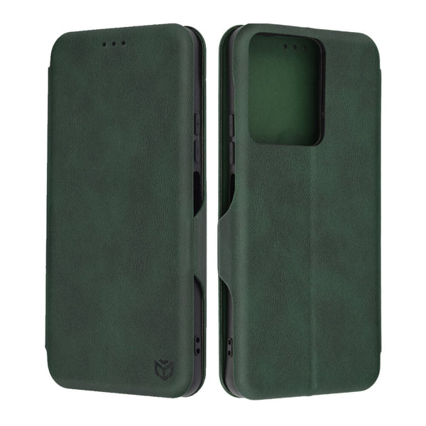 Techsuit Xiaomi Redmi 13C 4G / 13C 5G / Poco M6 5G / C65 - Safe Wallet Plus - Θήκη Βιβλίο - Green