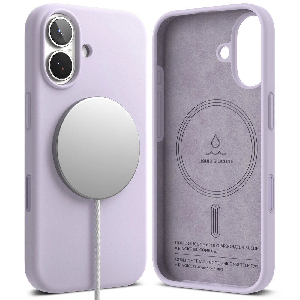 Ringke iPhone 17 - Silicone Magnetic MagSafe - Θήκη Σιλικόνης με MagSafe - Light Purple