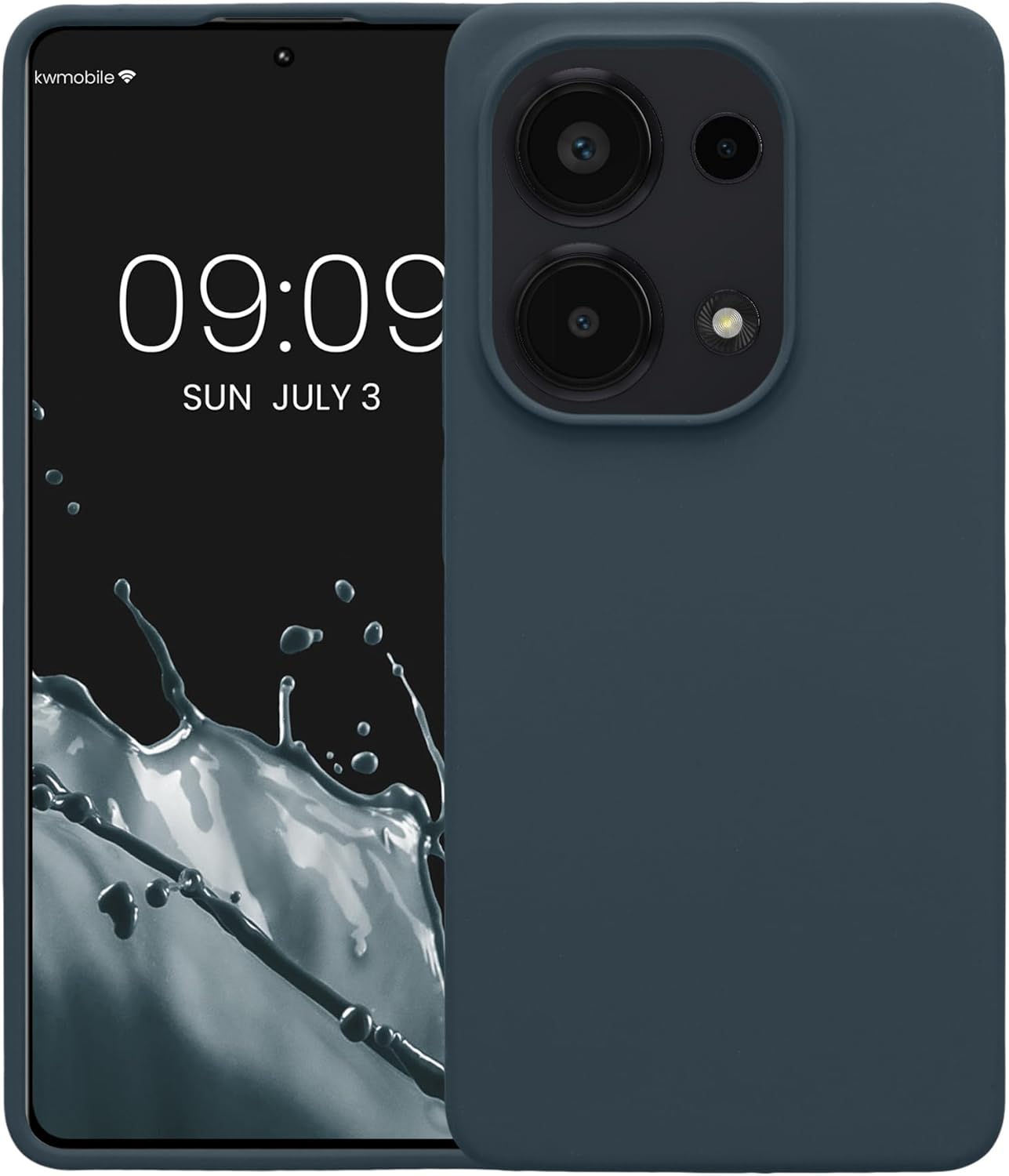 KW Xiaomi Redmi Note 13 Pro 4G Θήκη Σιλικόνης Rubberized TPU - Dark Slate