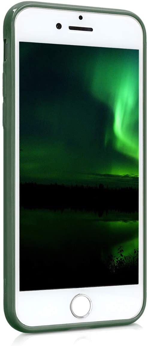 KW iPhone SE 2022 / SE 2020 / 7 / 8 Θήκη Σιλικόνης TPU - Dark Green Matte - 39458.118