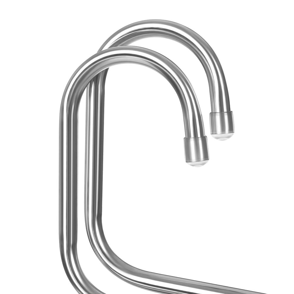 Songmics Σετ με 4 Κρεμάστρες Παντελονιών 5 Θέσεων - Silver / Black - CRI043BK