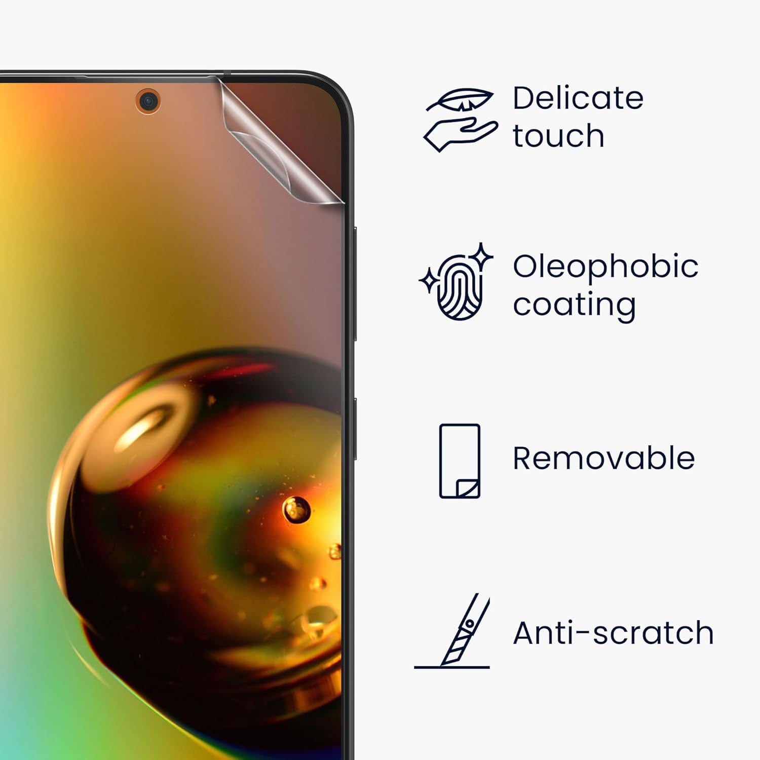 KW Samsung Galaxy S24 FE - Σετ με 3 Μεμβράνες Προστασίας Οθόνης - Διάφανες