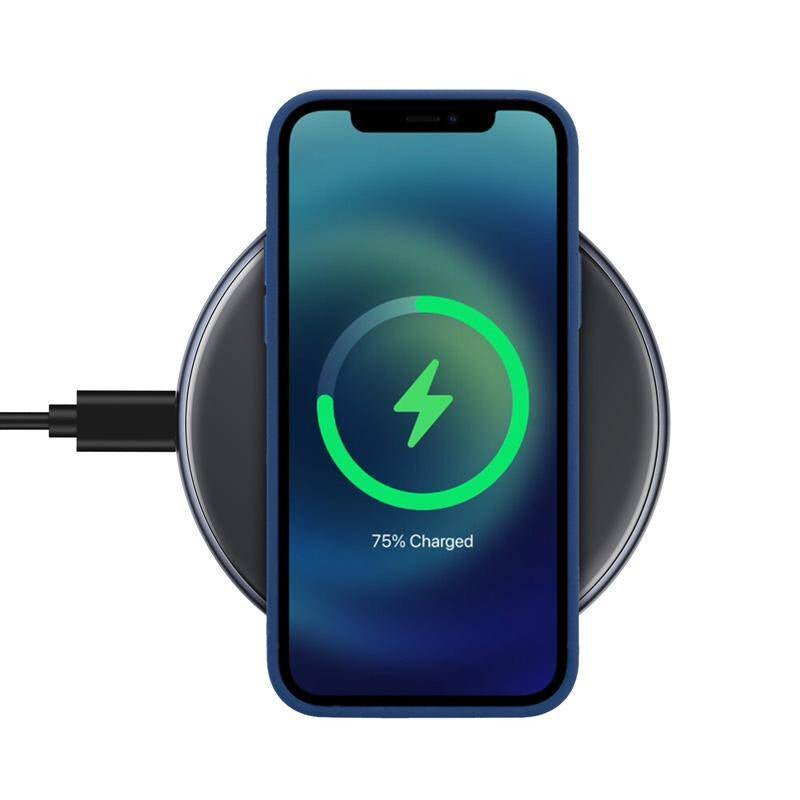 Crong PowerSpot 15W Ασύρματος Φορτιστής Qi με Καλώδιο Type - C σε Type - C - Shadow Black